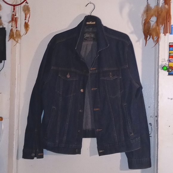 Original Structure Dark Denim Jean Jacket 🧥 - Picture 6 of 8